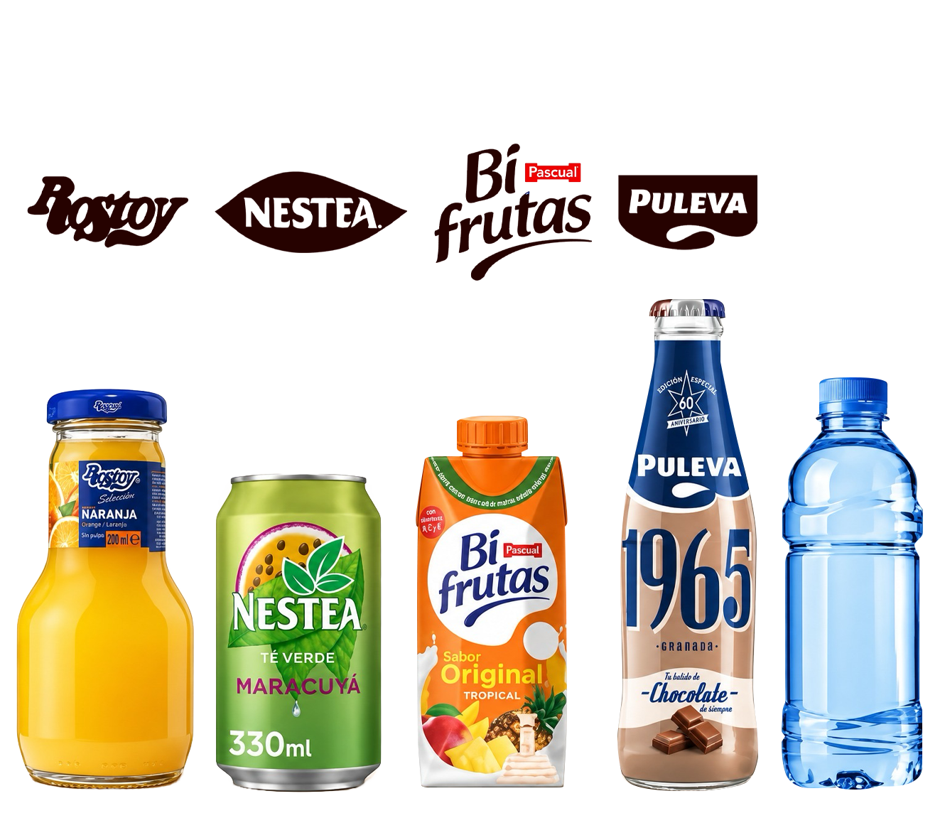 Bebidas frías con marcas